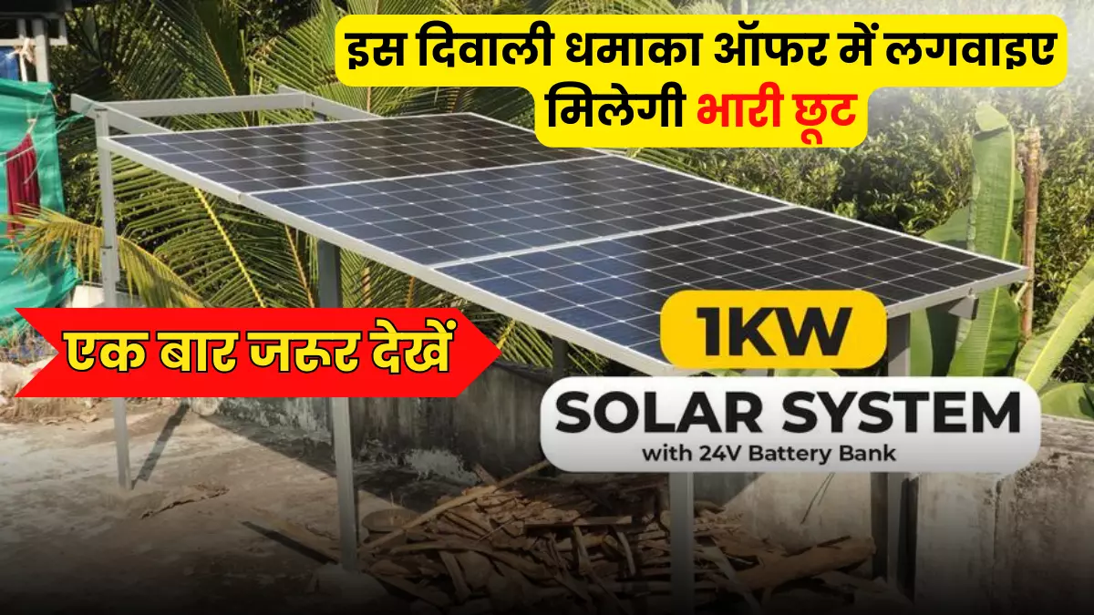 This Diwali Installing Loom Solar's 1kw Solar Panel